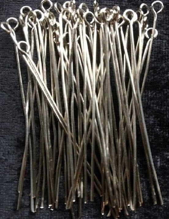 Eye Pins - 50mm - 50 Pieces - Straightened