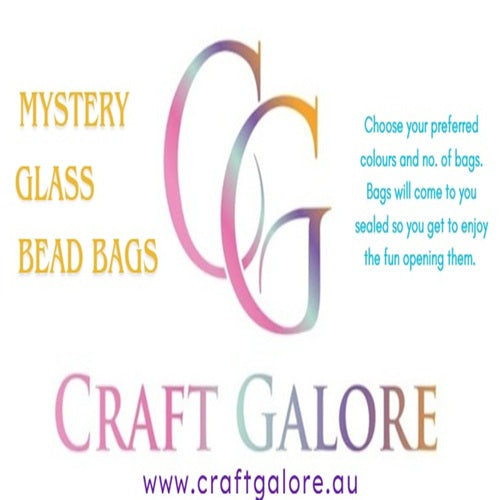 Glass Bead MYSTERY Bags - Pack Quantities 10 To 100 Mystery Bags
