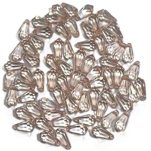 Plastic Acrylic Chandelier Drop Beads - Small - 50 Pieces