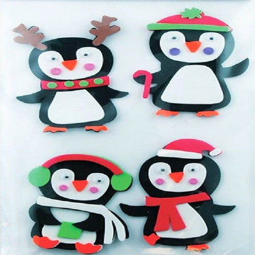 Craft Stickers - Christmas - Foam Penguins