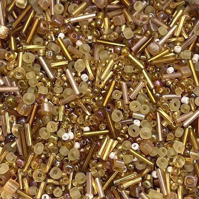 Glass Bugle & Seed Bead Mixes - 20g - 14 Colour