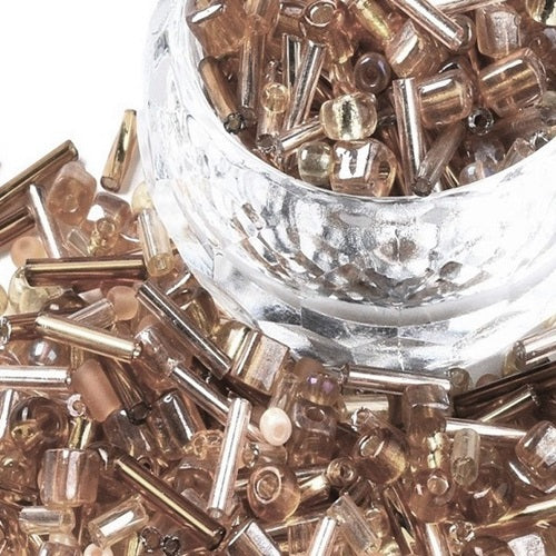 Glass Bugle & Seed Bead Mixes - 20g - Choose Your Colour