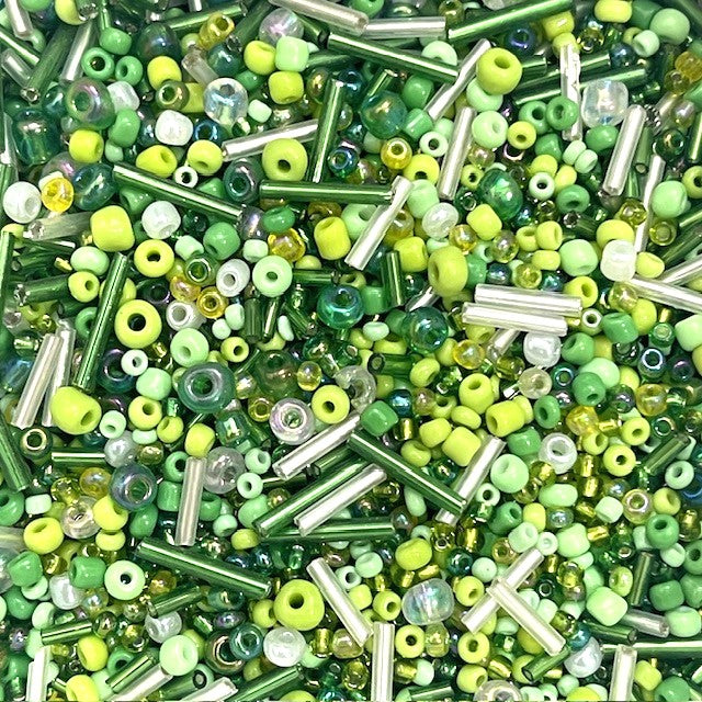 Glass Bugle & Seed Bead Mixes - 20g - 14 Colour