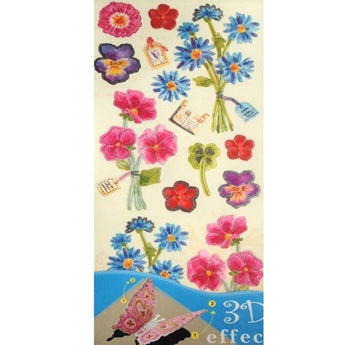 Craft Stickers - 3D Effect - Posies