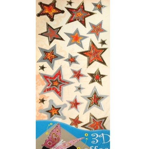 Craft Stickers - 3D Effect - Stars
