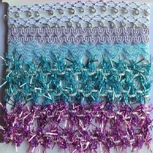 Fancy Ribbon - Blue, White, Purple & Pink