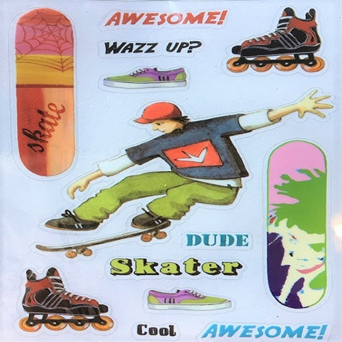 Craft Stickers - Skateboard