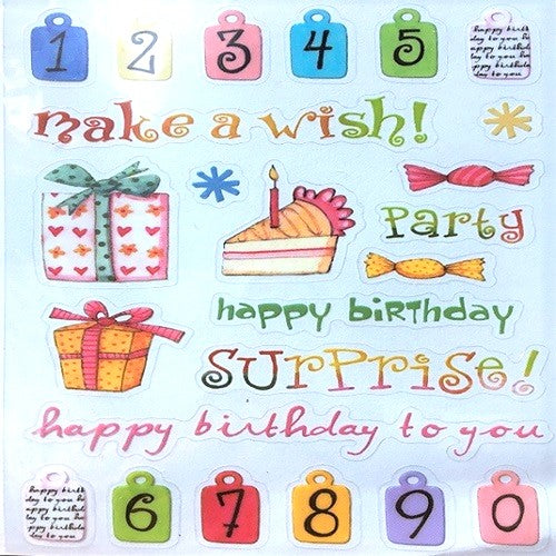 Craft Stickers - Happy Birthday