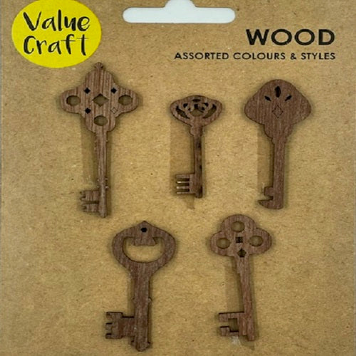Craft Embellishment - Wooden Keys