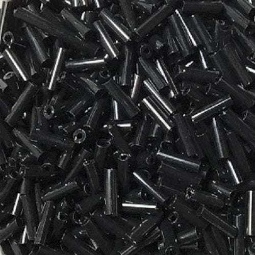 Glass Bugle Beads - Opaque - 6mm x 2mm - 20g Approx 250+ Pieces
