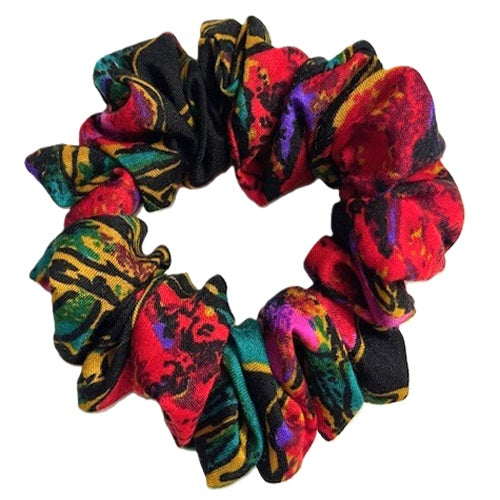 Scrunchies - Red & Greens - Cotton Blend - Standard Size