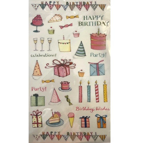 Craft Stickers - Happy Birthday Theme