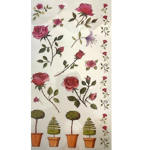 Craft Stickers - Roses Theme