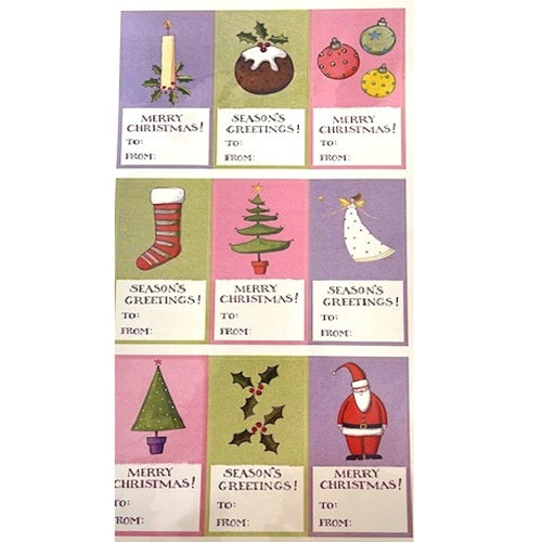 Craft Stickers - Christmas Tags