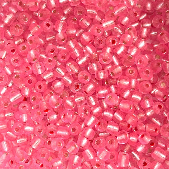 Glass Seed Beads - 4mm 6/0 - Silver Lined - 20g approx 200 pieces