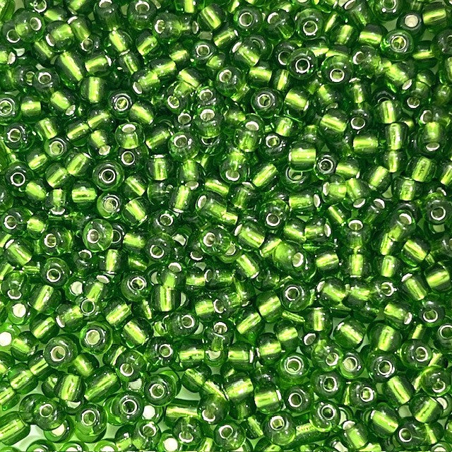 Glass Seed Beads - 4mm 6/0 - Silver Lined - 20g approx 200 pieces