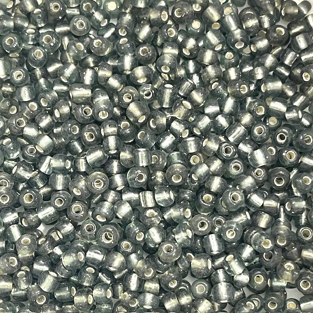 Glass Seed Beads - 4mm 6/0 - Silver Lined - 20g approx 200 pieces