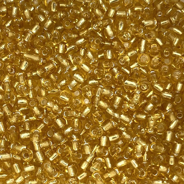 Glass Seed Beads - 4mm 6/0 - Silver Lined - 20g approx 200 pieces
