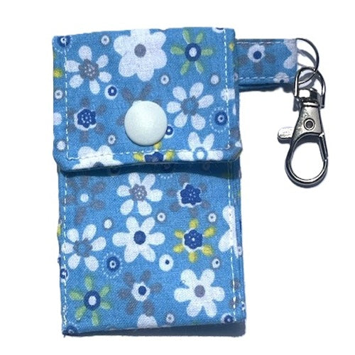 Handmade Lip Balm Holder Keyrings - Flowers - 7 Colours