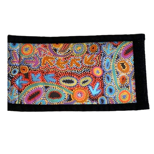 Handmade Cotton Stubby Holder - Aboriginal Print - Colourful