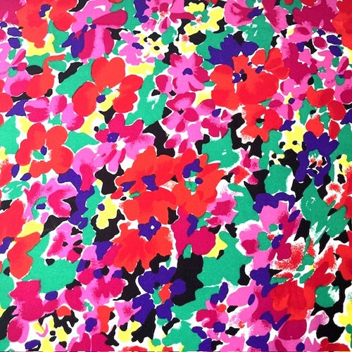 Handmade Colourful Floral Print Scrunchie Lanyard – Soft Fabric Key Holder