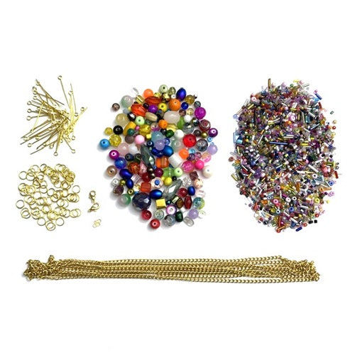 DIY Chain Bracelet Necklace Making Kit Jewellery Craft Beading Starter Set