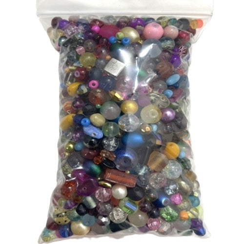500g Glass Bead Mixes - Asst Colours & Sizes - Jewellery Making Craft DIY Beads