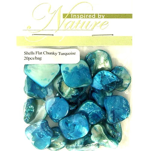 Shell Flat Chunky - Large - 20 Pieces