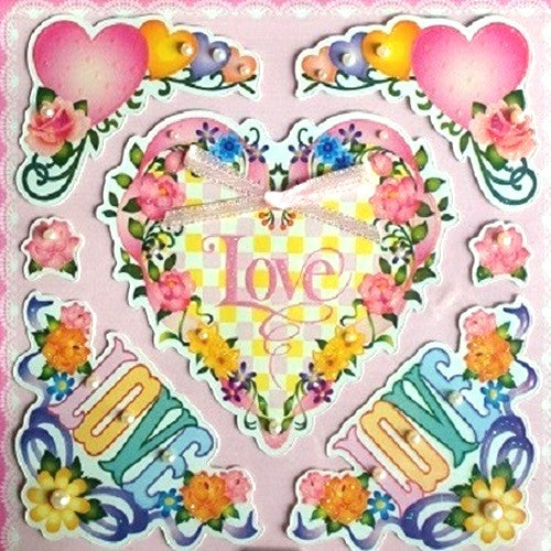 Craft 3D Stickers - Love