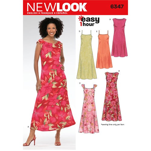 New Look Sewing Pattern 6347 - Ladies Dresses