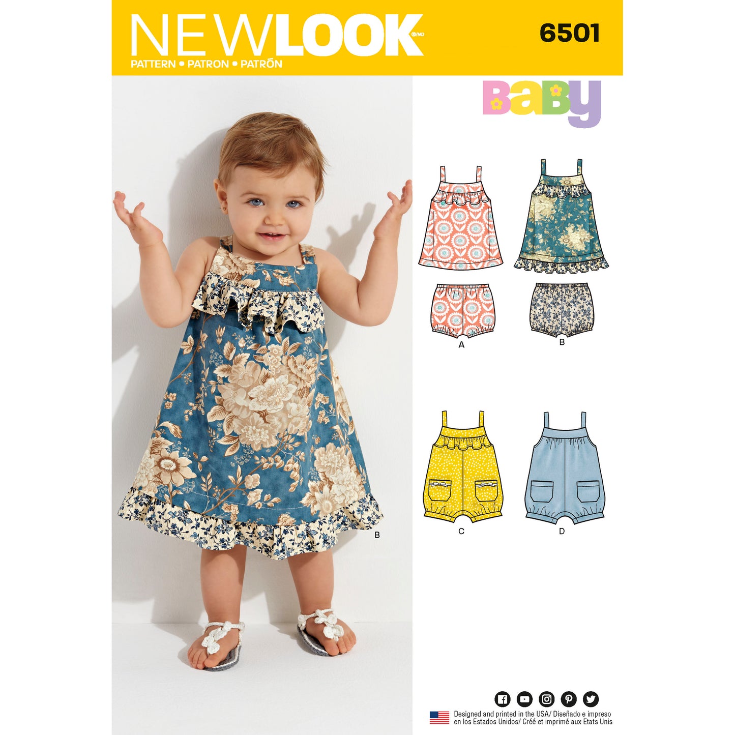 6501- Babies Dress & Romper
