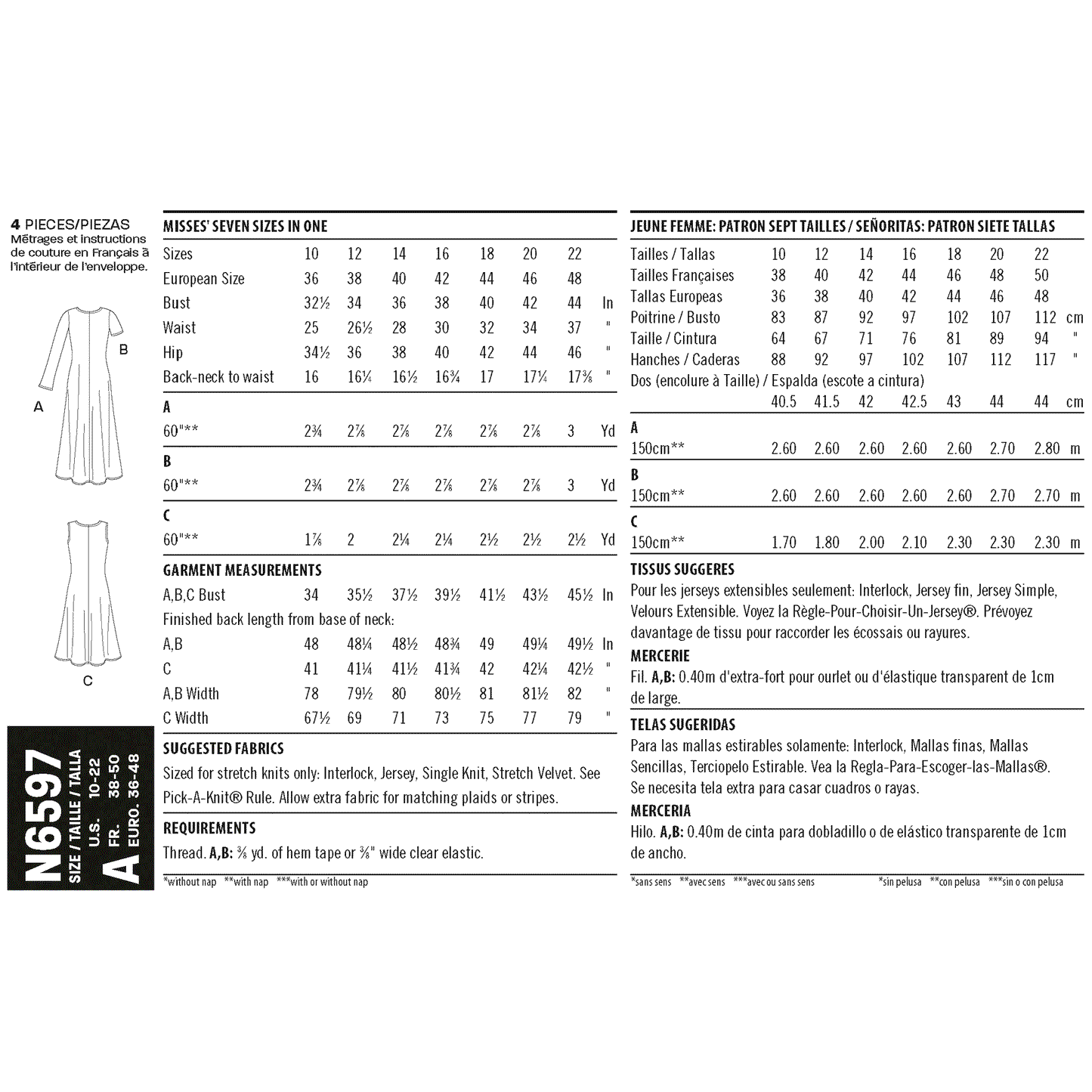 6597 - Ladies Dresses