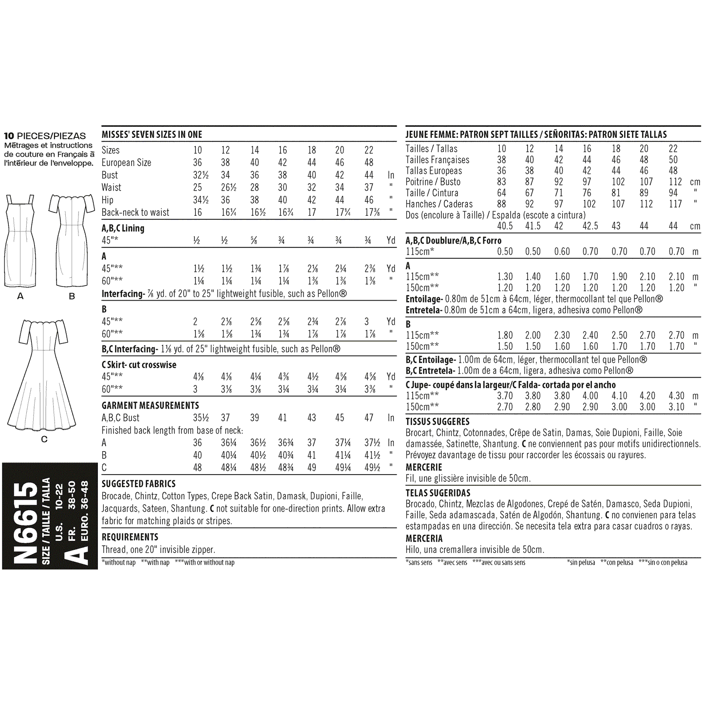 6615 - Ladies Dresses