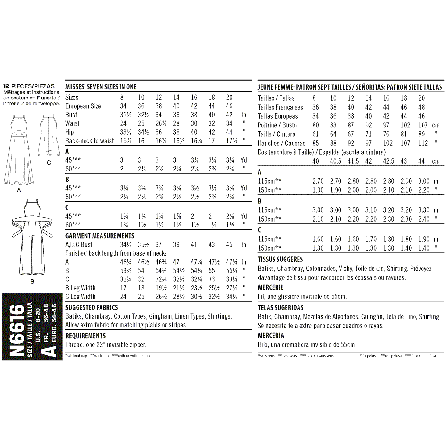 6616 - Ladies Dress & Jumpsuit