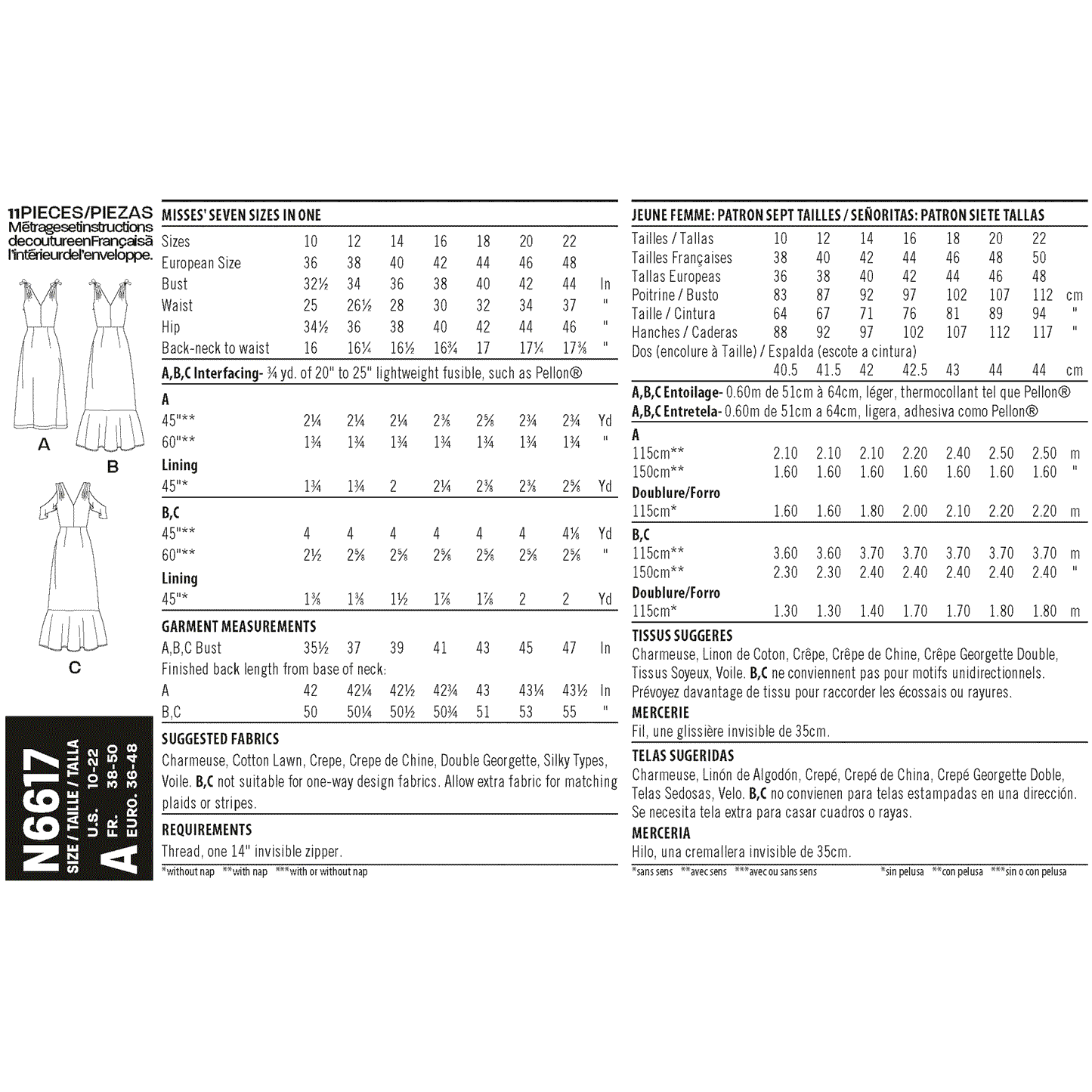 6617 - Ladies Dresses