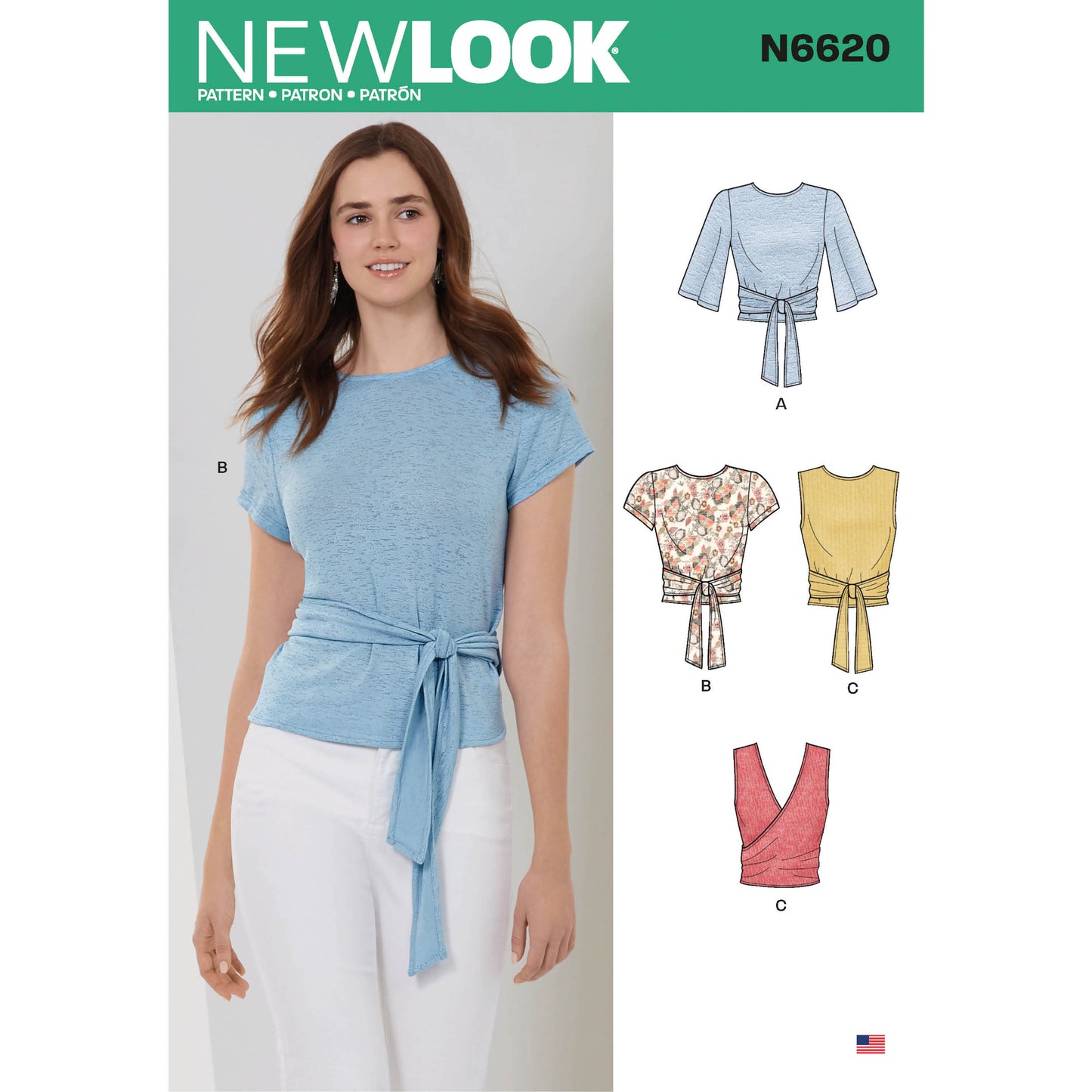 6620 - Ladies Wrap Tops