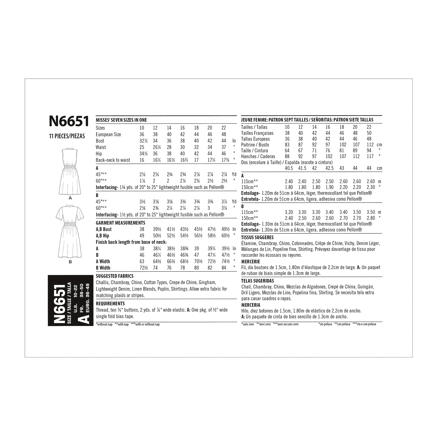 6651 - Ladies Dresses