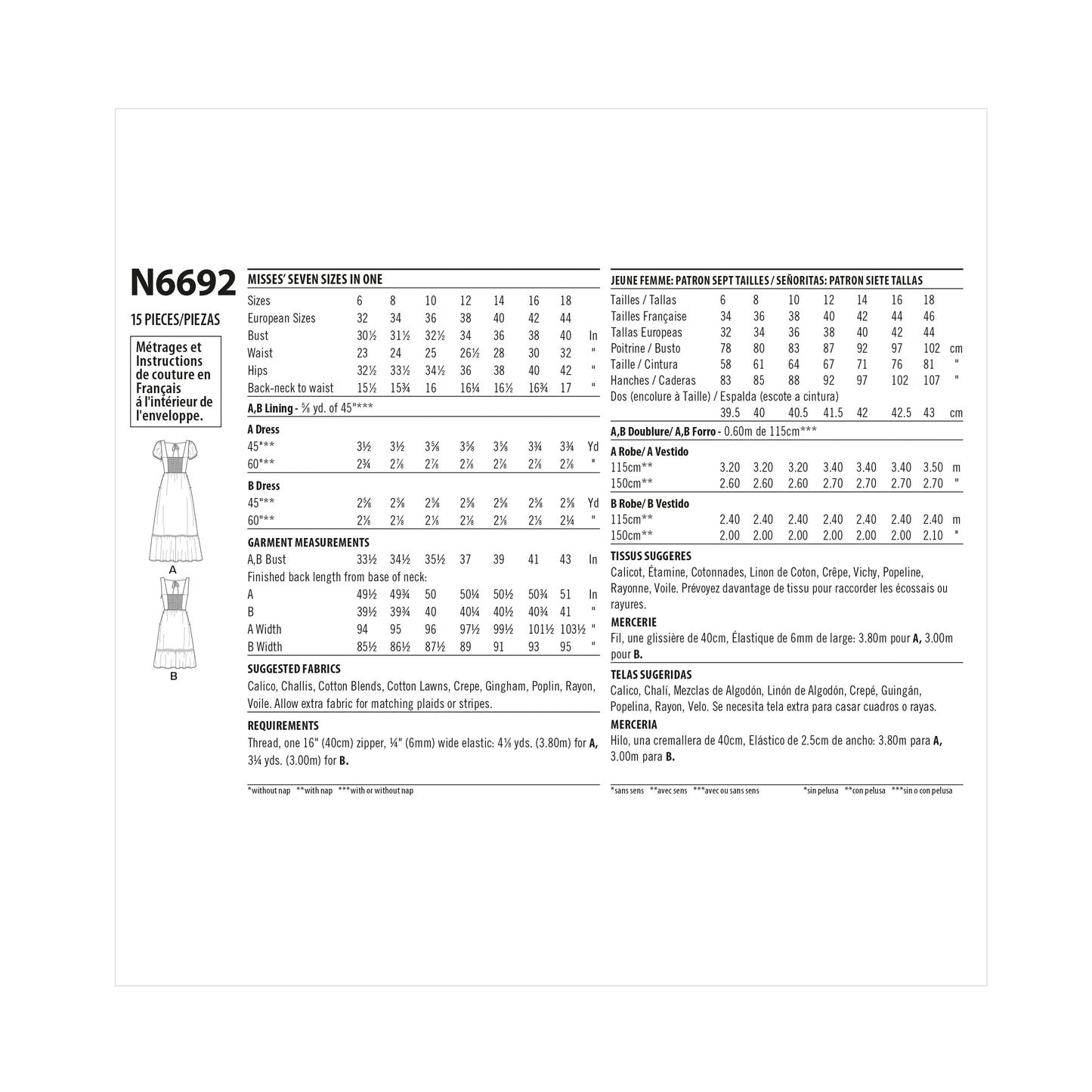 6692 - Ladies Dresses