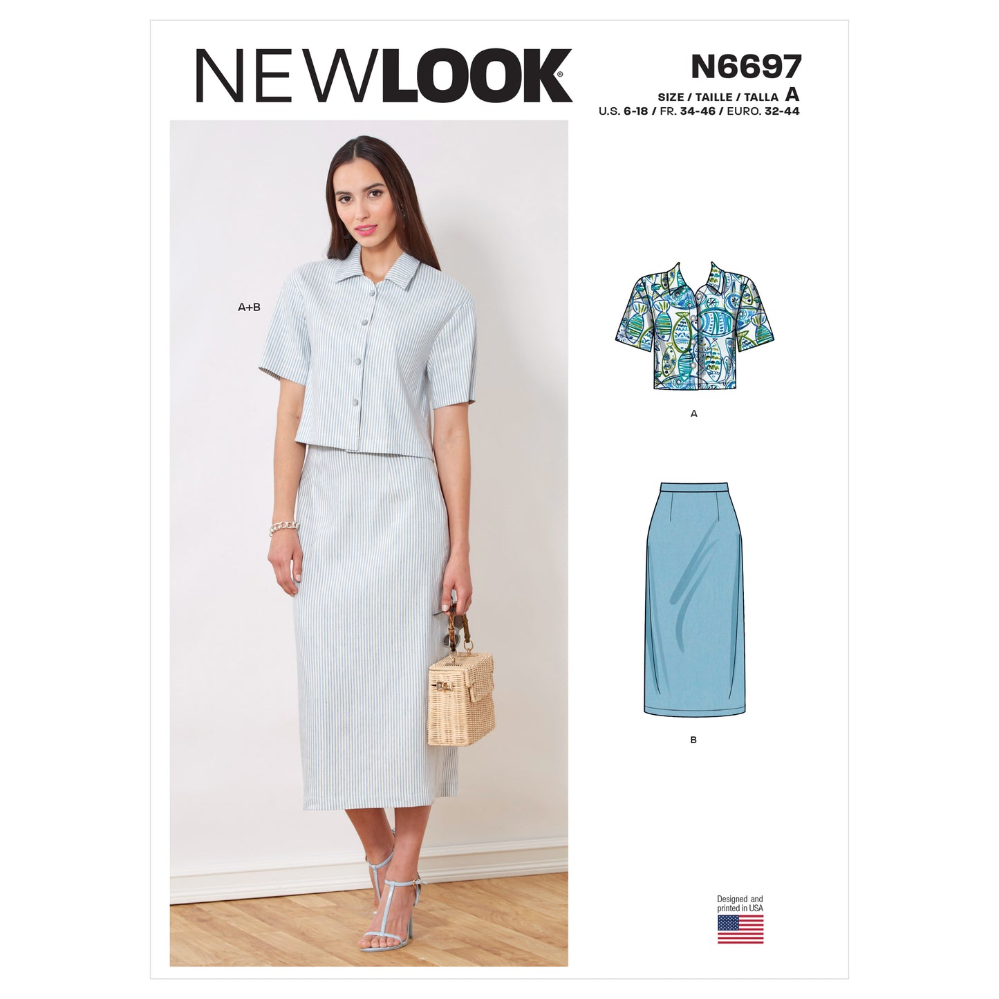6697 - Ladies Top & Skirts