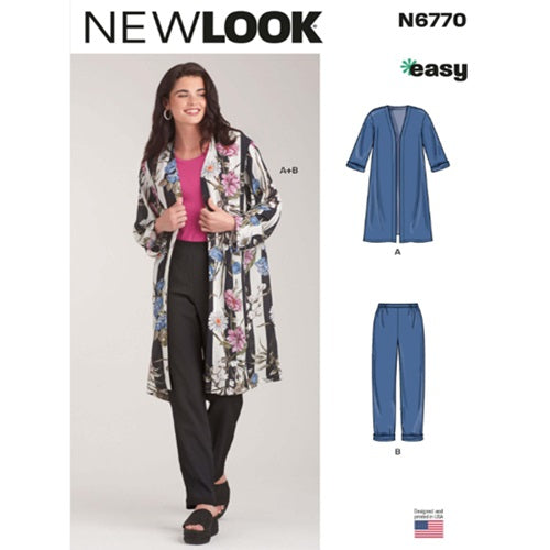 New Look Sewing Pattern 6770 - Ladies Jacket & Pants Trousers