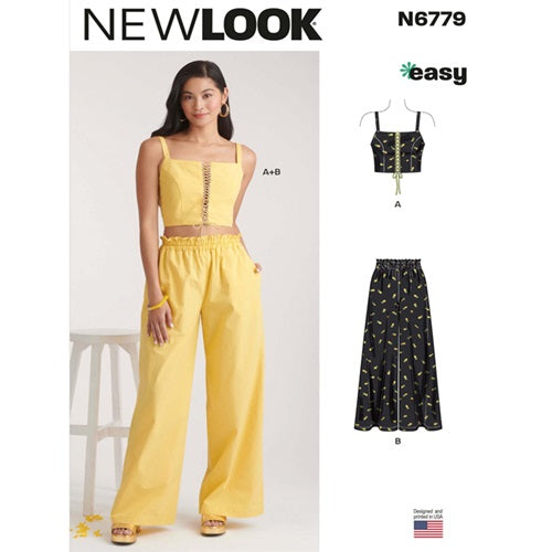 New Look Sewing Pattern 6779 - Ladies Bra Top & Pants