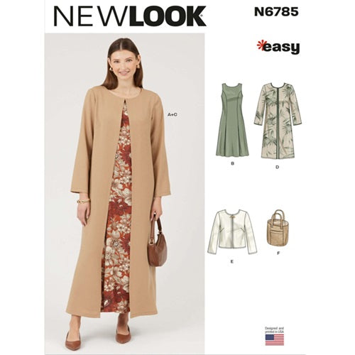 New Look Sewing Pattern 6785 - Ladies Dress & Jacket