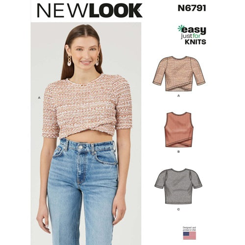 New Look Sewing Pattern 6791 - Ladies Knit Tops