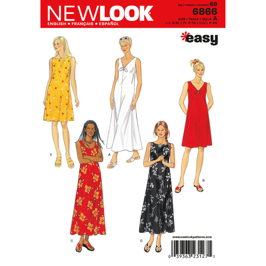 6866  - Ladies Dresses
