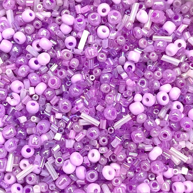 Glass Bugle & Seed Bead Mixes - 20g - 14 Colour
