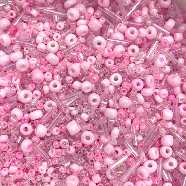 Glass Bugle & Seed Bead Mixes - 20g - 14 Colour