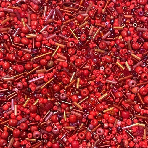 Glass Bugle & Seed Bead Mixes - 20g - Choose Your Colour