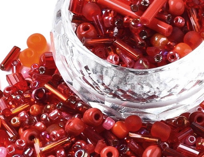 Glass Bugle & Seed Bead Mixes - 20g - Choose Your Colour