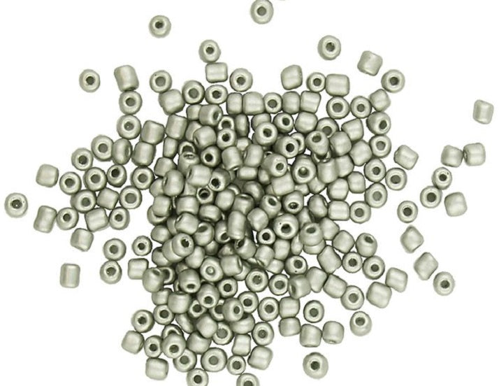 Glass Seed Beads - 4mm 6/0 - Metallic - 20g approx 200 pieces
