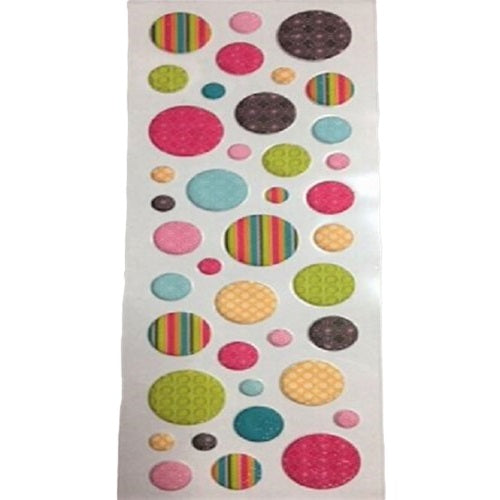 Craft Stickers - Colourful Puffy Dots